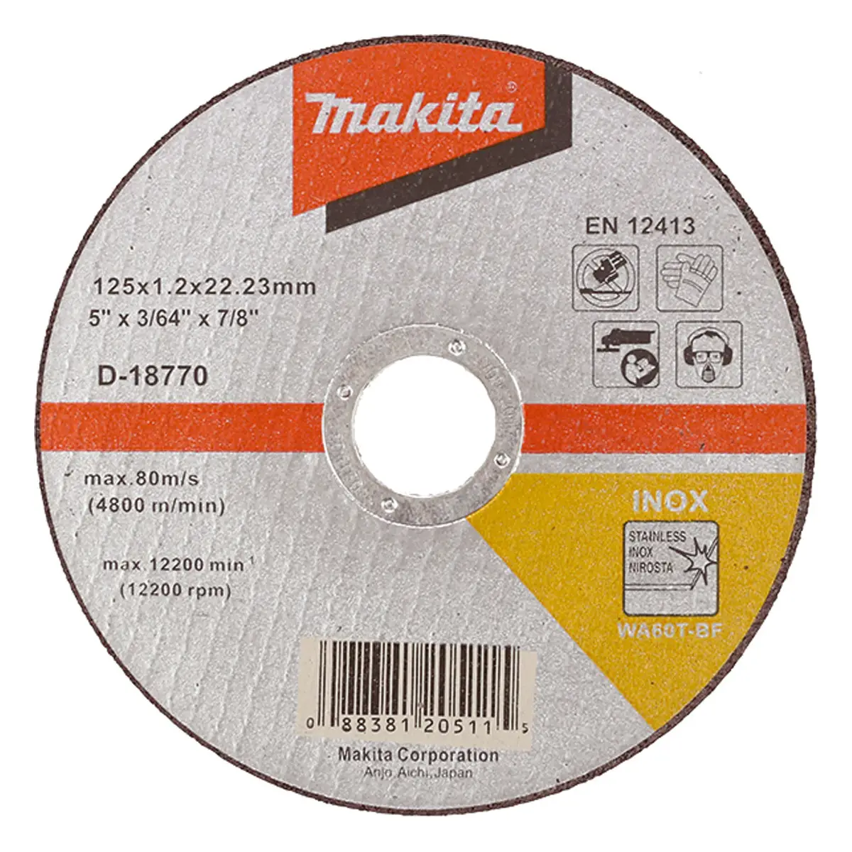 Відрізний диск Makita D-18770 125x1,2x22,23 мм